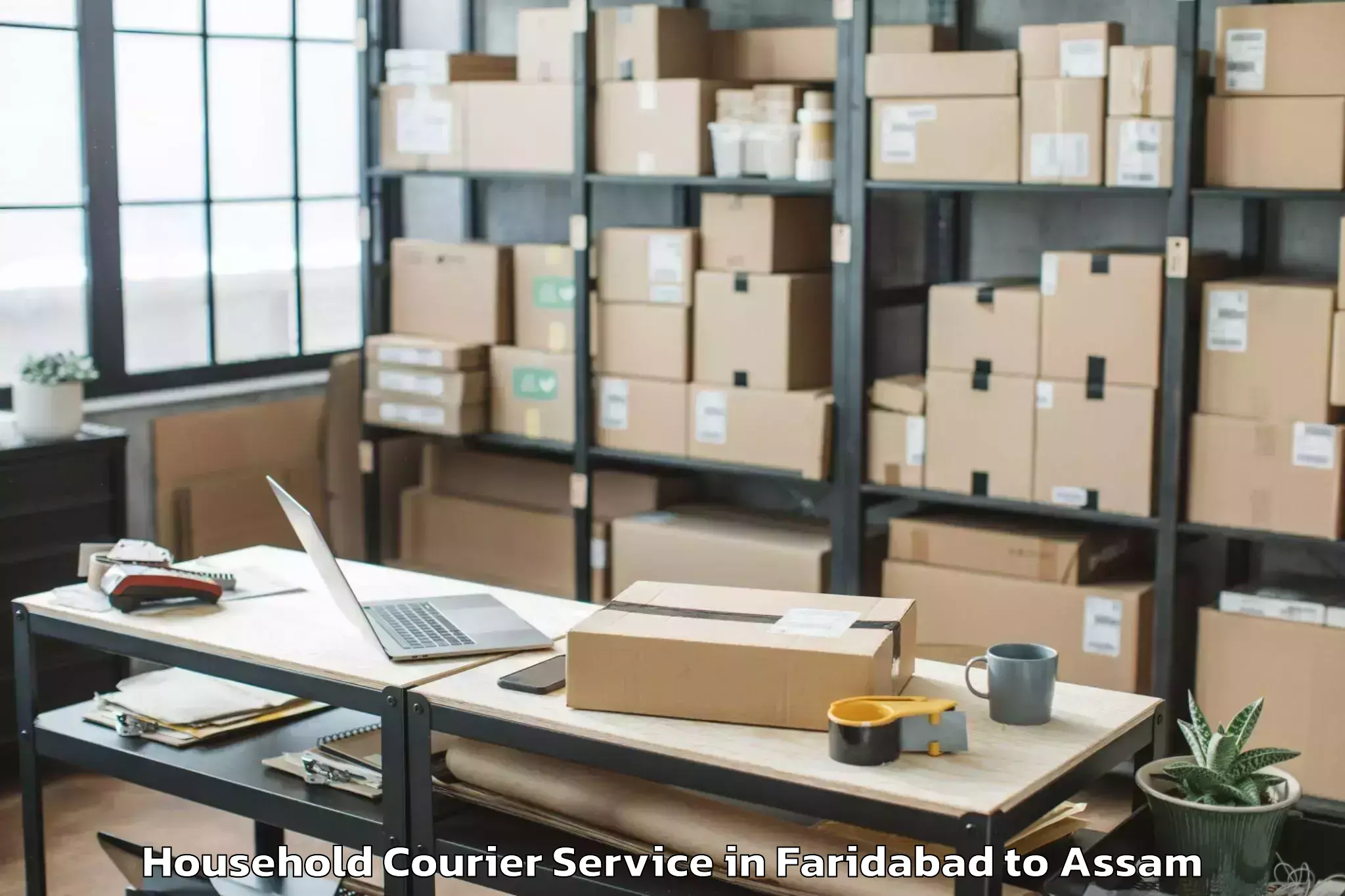 Faridabad to Lalapur Hailakandi Household Courier Booking